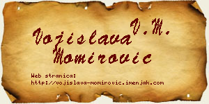 Vojislava Momirović vizit kartica